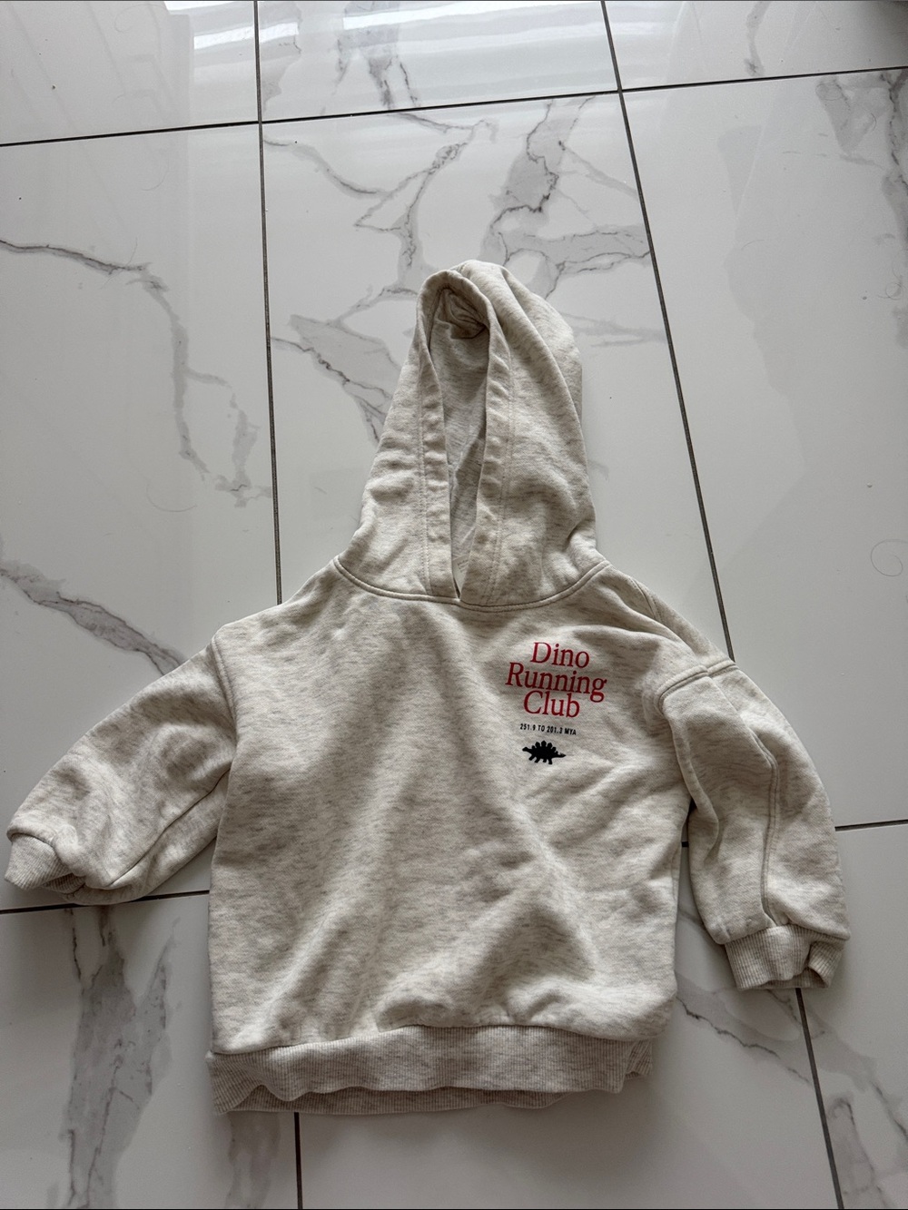 H&M Dino Running Club Kids Hoodie - Cream